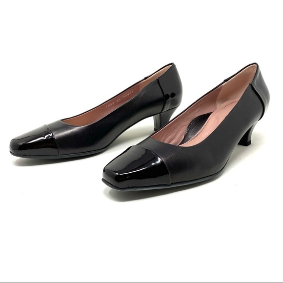 Beautifeel Rebecca T. Moro Brown leather cap toe pumps - Picture 2 of 8